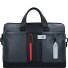 Urban Briefcase Leather 42 cm przegroda na laptopa Model grey black