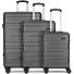  New York 2.0 4 kółka Zestaw walizek 3-części Model black-metallic