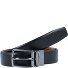  Odwracalny pasek skórzany Model black-cognac | 90 cm