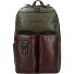  Harper Plecak skórzany 48 cm Komora na laptopa Model green-dark brown