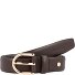  Jeansowy pasek skórzany Model dark brown | 105 cm