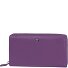  Portfel gąbczasty skóra 19 cm Model purple