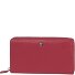  Portfel gąbczasty skóra 19 cm Model red