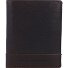  Skórzany portfel RFID 10 cm Model darkbrown