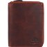  Rugged Portfel Ochrona RFID Skórzany 10 cm Model brown
