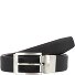 Skórzany pasek dwustronny Model black | 85 cm Skórzany pasek dwustronny Model black | 85 cm
