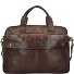  Saddle Briefcase Leather 41 cm Laptop Compartment Model braun