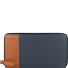  Nappa Portfel Ochrona RFID Skórzany 19.5 cm Model grey-tan
