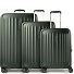 Fyrm 4 kółka Zestaw walizek 3-części z plisą rozprężną Model deep green