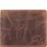  Vintage Portfel Ochrona RFID Skórzany 12 cm Model brown