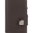 Etui na karty kredytowe Click & Slide Portfel RFID Skóra 6,5 cm Model brown-silver Etui na karty kredytowe Click & Slide Portfel RFID Skóra 6,5 cm Model brown-silver