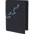  New Cryptan Portfel Ochrona RFID 10 cm Model schwarz-footsteps 2.0 cyan