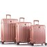  Xtrak 4 kółka Zestaw walizek 3-części z plisą rozprężną Model rose gold