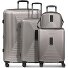  Zestaw walizek Essentials 14 na 4 kółkach + kosmetyczka 4 szt. z elastycznym zagięciem Model coffee grey metallic