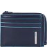  Blue Square Credit Card Case RFID Leather 11 cm Model night blue
