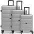  Essentials 08 3-SET 4 kółka Zestaw walizek 3-części Model silver-colored 2