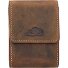  Vintage Cigarette Case Leather 7,5 cm Model braun