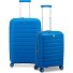  B-Flying 4 kółka Zestaw walizek 2-części z plisą rozprężną Model blue