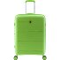  0800 4 kółka Walizka 65 cm z plisą rozprężną Model green