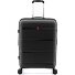  0800 4 kółka Walizka 65 cm z plisą rozprężną Model black