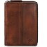  Destressed Portfel Ochrona RFID Skórzany 13 cm Model rusty orange