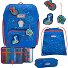  Genius School Satchel Set 4szt Superflask Model Blue Dino