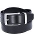  Business Belt Leather Model black | 110 cm