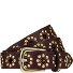  Pasek z ćwiekami Skóra Model dark brown | 90 cm