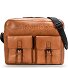  Memphis Briefcase Messenger Skórzany 38 cm Komora na laptopa Model cognac 2