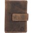  Vintage Business Card Case RFID Leather 7 cm Model brown