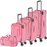 Boja 4 kółka Zestaw walizek 4-części Model pink Boja 4 kółka Zestaw walizek 4-części Model pink