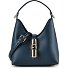  Goccia Mini Torba Handbag Skórzany 18 cm Model grigio blu