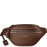  Skórzana saszetka na pasek z podwójnym zamkiem, model „Bologna”, do noszenia na ramię, 25 cm Model brown