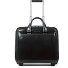 Niebieski kwadratowy 2-kołowy wózek biznesowy ze skórzaną komorą na laptopa 37 cm Model black Niebieski kwadratowy 2-kołowy wózek biznesowy ze skórzaną komorą na laptopa 37 cm Model black