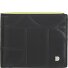  Up! Portfel Ochrona RFID Skórzany 10.5 cm Model black-bright yellow